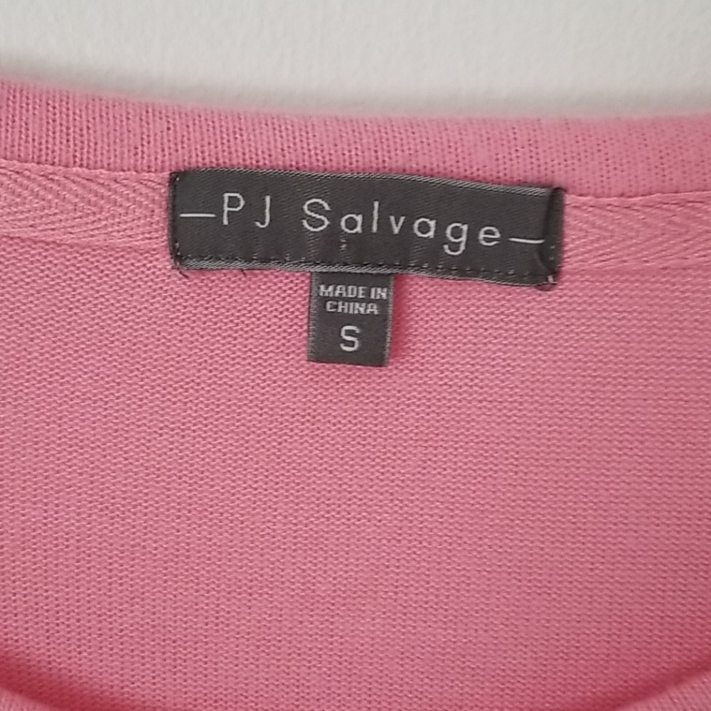 PJ Salvage Let's Flamingle Pink Long Sleeve Top-S - Picture 2 of 12